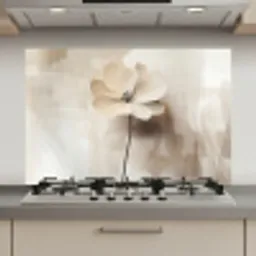 Bloem - Beige - Verf - Schaduw keuken achterwand spatscherm klein -3d_website