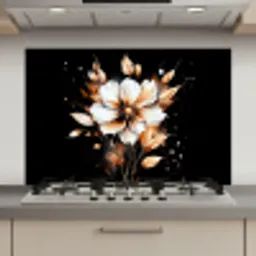 Bloem - Verf - Goud - Graffiti - Modern keuken achterwand spatscherm klein -3d_website