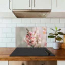 Bloem - Leeuwenbek - Roze - Stengel keuken achterwand spatscherm klein -sfeer2