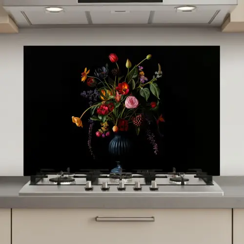 Bloemen - Bessen - Klassiek keuken achterwand spatscherm klein -3d_website