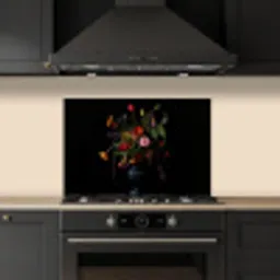 Bloemen - Bessen - Klassiek keuken achterwand spatscherm klein -sfeer1