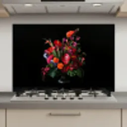 Bloemen - Boeket - Sierlijk keuken achterwand spatscherm klein -3d_website