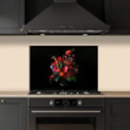 Bloemen - Boeket - Sierlijk keuken achterwand spatscherm klein -sfeer1
