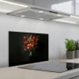 Bloemen - Takken - Boeket keuken achterwand spatscherm klein -3d_schuin