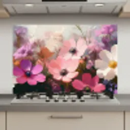 Bloemen - Kleurrijk - Bloei keuken achterwand spatscherm klein -3d_website