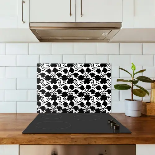 Bloemen - Patroon - Decoratief keuken achterwand spatscherm klein 900 -sfeer2