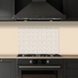 Bloemen - Patroon - Taupe keuken achterwand spatscherm klein 900 -sfeer1