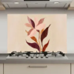 Bloemen - Blaadjes - Minimalistisch - Roze keuken achterwand spatscherm klein -3d_website