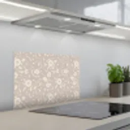 Bloemen - Blaadjes - Patroon keuken achterwand spatscherm klein 900 -3d_schuin