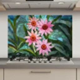 Bloemen - Roze - Glasmozaïek keuken achterwand spatscherm klein -3d_website