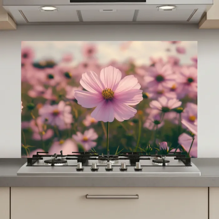 Bloemen - Paars - Wazig keuken achterwand spatscherm klein -3d_website