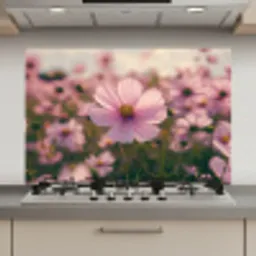 Bloemen - Paars - Wazig keuken achterwand spatscherm klein -3d_website
