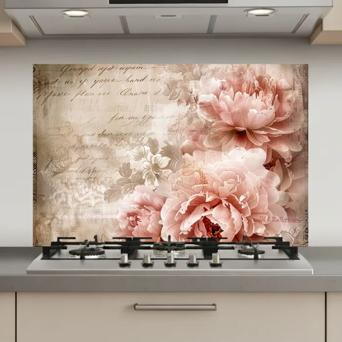 Bloemen - Rozen - Boek - Kunst keuken achterwand spatscherm klein -3d_website