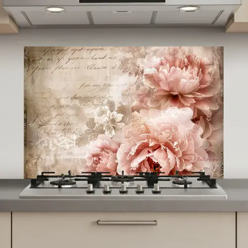 Bloemen - Rozen - Boek - Kunst keuken achterwand spatscherm klein -3d_website