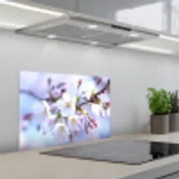 Bloemen - Sakura - Tak - Bloesem takken keuken achterwand spatscherm klein -3d_schuin