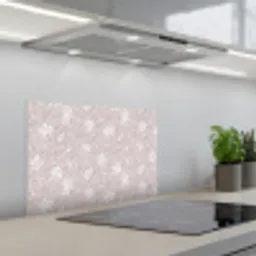 Bloemen - Getekend - Lavendel keuken achterwand spatscherm klein 900 -3d_schuin