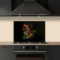 Bloemen - Vaas - Kleurrijk keuken achterwand spatscherm klein -sfeer1