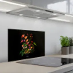 Bloemen - Vaas - Kleurrijk keuken achterwand spatscherm klein -3d_schuin