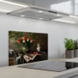 Bloemen - Viool - Stilleven keuken achterwand spatscherm klein -3d_schuin
