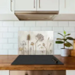 Bloemen - Waterverf - Stilleven - Bruin - Vintage keuken achterwand spatscherm klein -sfeer2