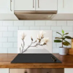 Bloemen - Wit - Natuur - Magnolia keuken achterwand spatscherm klein -sfeer2