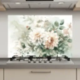 Bloemen - Wit - Planten - Dahlia's keuken achterwand spatscherm klein -3d_website