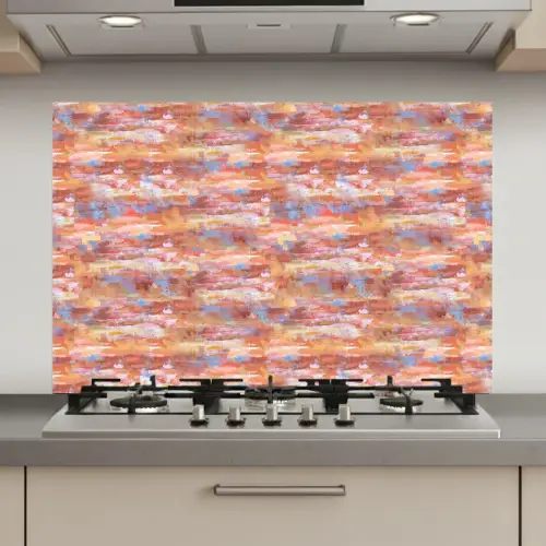 Vloeiend - Olie - Verf - Kleur keuken achterwand spatscherm klein 900 -3d_website