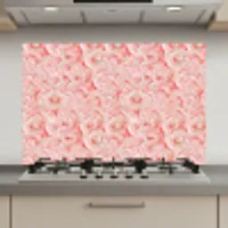 Vloeiend - Olieverf - Roze keuken achterwand spatscherm klein 900 -3d_website