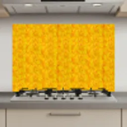Vloeiend - Olie - Verf  - Geel keuken achterwand spatscherm klein 900 -3d_website