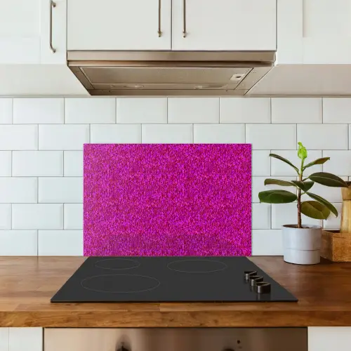 Vloeiend - Olie - Roze - Verf keuken achterwand spatscherm klein 900 -sfeer2