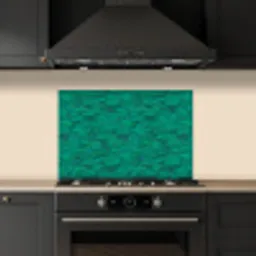 Vloeiend - Olie - Texturen - Groen keuken achterwand spatscherm klein 900 -sfeer1