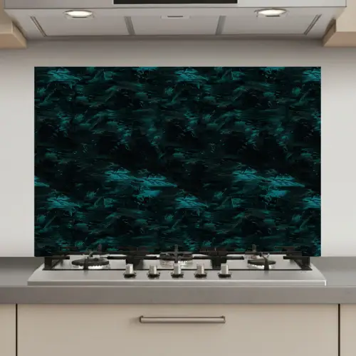 Vloeiend - Verf - Donker keuken achterwand spatscherm klein 900 -3d_website