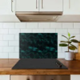 Vloeiend - Verf - Donker keuken achterwand spatscherm klein 900 -sfeer2