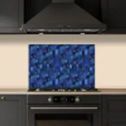 Vloeiend - Verfstrepen - Kleuren keuken achterwand spatscherm klein 900 -sfeer1