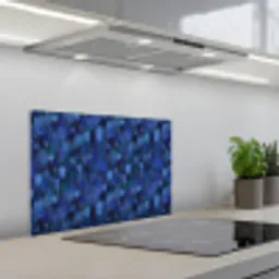 Vloeiend - Verfstrepen - Kleuren keuken achterwand spatscherm klein 900 -3d_schuin