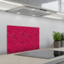 Vloeiend - Verf - Texturen - Rood keuken achterwand spatscherm klein 900 -3d_schuin