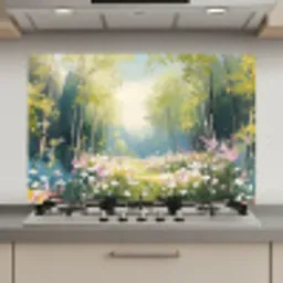Bos - Schilderstijl - Kleurrijk keuken achterwand spatscherm klein -3d_website
