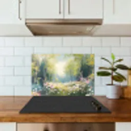 Bos - Schilderstijl - Kleurrijk keuken achterwand spatscherm klein -sfeer2