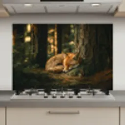 Vos - Bos - Slapen keuken achterwand spatscherm klein -3d_website