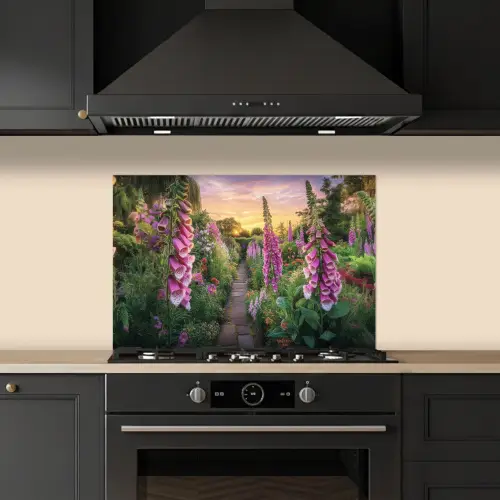 Vingerhoedskruid - Bloemen - Tuin keuken achterwand spatscherm klein -sfeer1