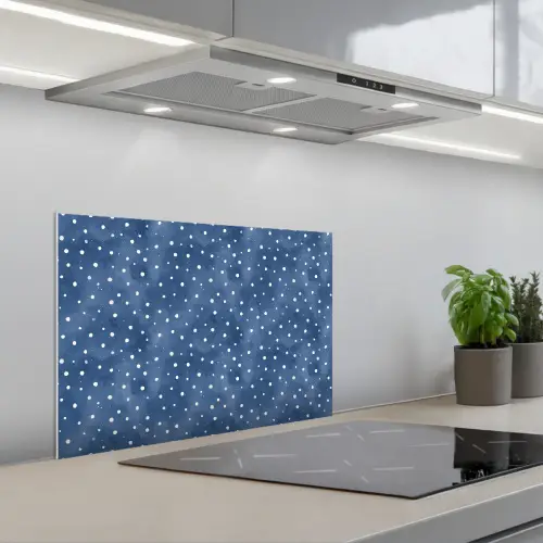 Frans - Citroen - Stippen - Wit - Blauw keuken achterwand spatscherm klein 900 -3d_schuin