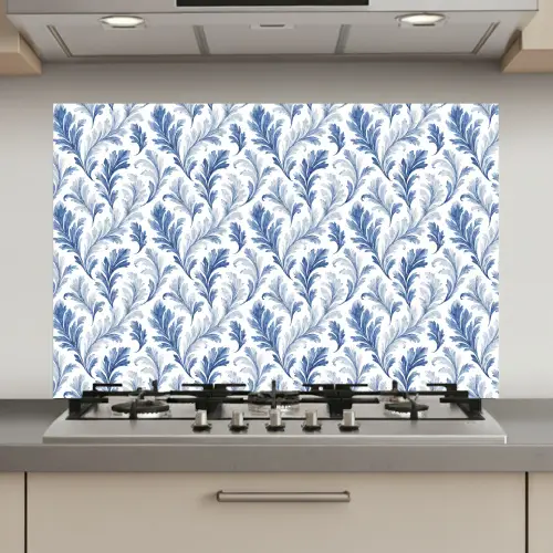 Frans - Citroen - Bladeren - Blauw keuken achterwand spatscherm klein 900 -3d_website