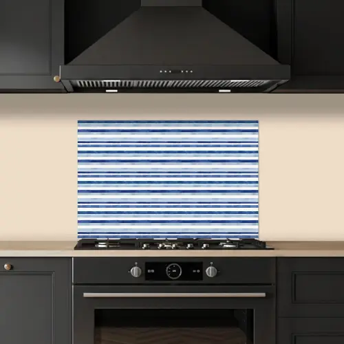 Frans - Citroen - Strepen - Blauw keuken achterwand spatscherm klein 900 -sfeer1