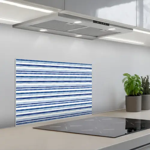 Frans - Citroen - Strepen - Blauw keuken achterwand spatscherm klein 900 -3d_schuin