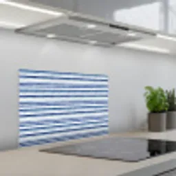 Frans - Citroen - Strepen - Blauw keuken achterwand spatscherm klein 900 -3d_schuin
