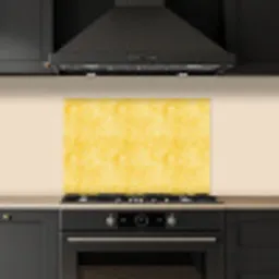 Frans - Citroen - Strepen - Wit - Geel keuken achterwand spatscherm klein 900 -sfeer1