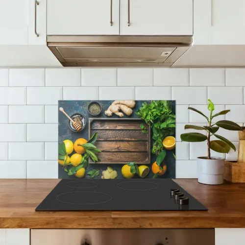 Fruitkist - Citroen - Fruit keuken achterwand spatscherm klein -sfeer2