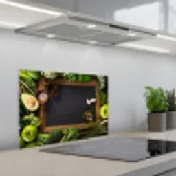 Fruit - Krijtbord - Groente keuken achterwand spatscherm klein -3d_schuin
