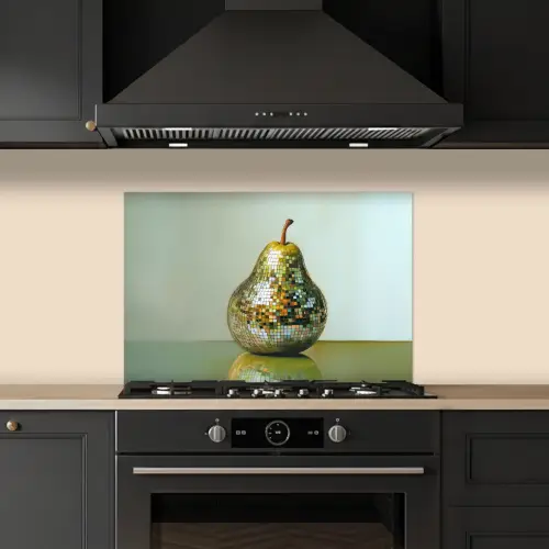 Fruit - Disco - Art - Glitter keuken achterwand spatscherm klein -sfeer1
