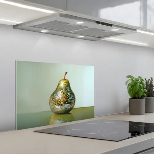 Fruit - Disco - Art - Glitter keuken achterwand spatscherm klein -3d_schuin